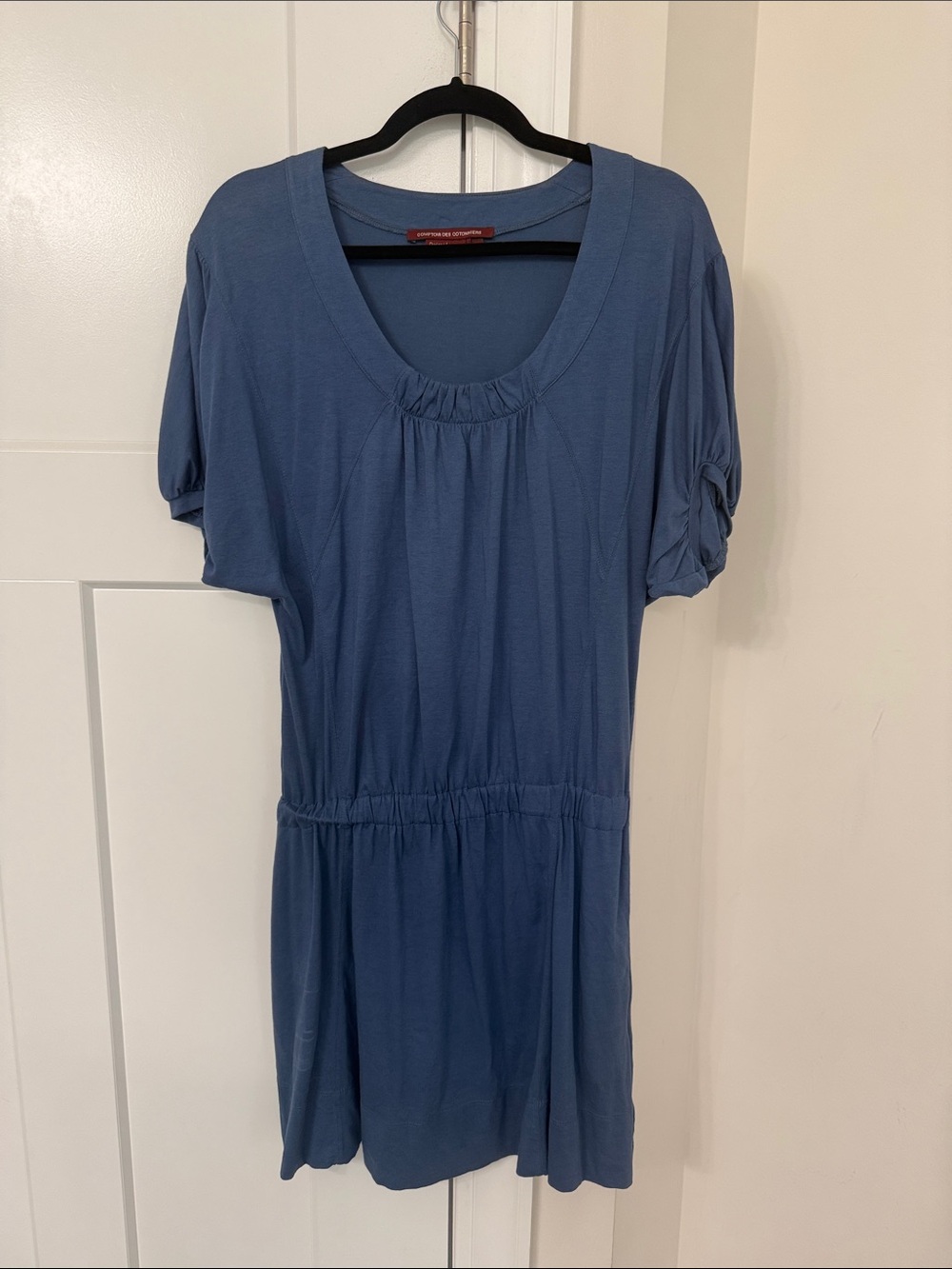 Comptoir Des Cotonniers Blue Scoop Neck Tunic size small